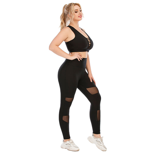 Workout Clothes Suit Plus Size Yoga Clothes Tight - Bargin Bazaar