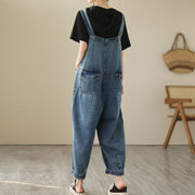 New Real Time Denim Casual Strap Pants For Women - Bargin Bazaar