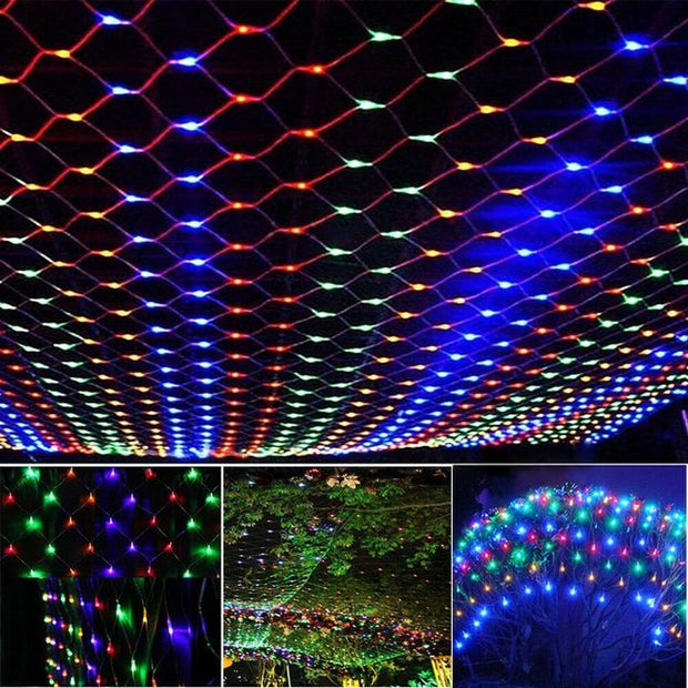 Net Mesh Solar Fairy Lights - Bargin Bazaar