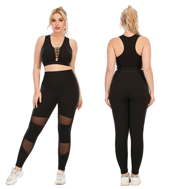 Workout Clothes Suit Plus Size Yoga Clothes Tight - Bargin Bazaar