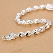 Mens Fashion Silver Dragon Head Bracelet