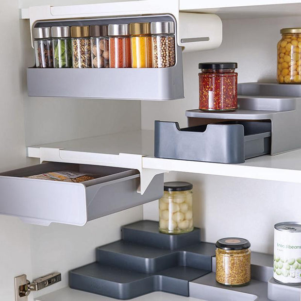 Kitchen Self-Adhesive Wall-Mounted Spice Organizer - Bargin Bazaar