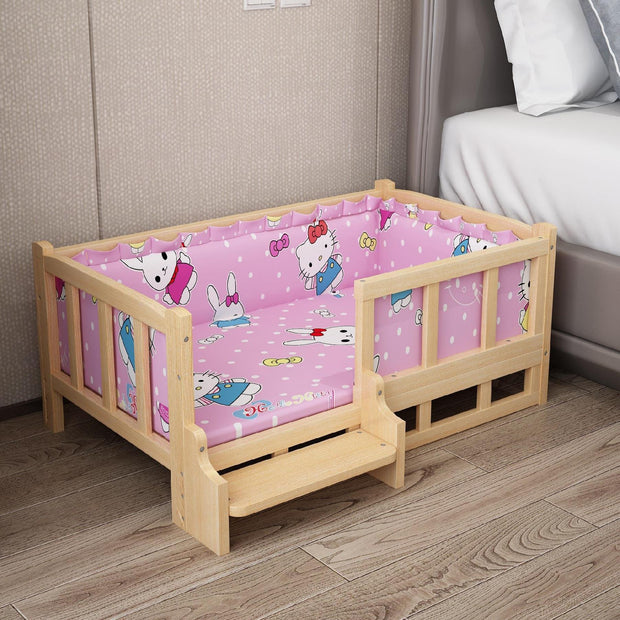 Bed Summer Wooden Wooden Bed Pet Dog Bed