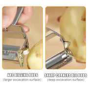 Stainless Steel Kitchen Vegetable Peeler - Bargin Bazaar