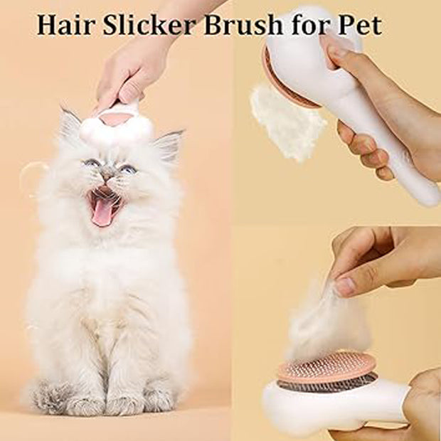 Professional Pet Hair Remover Comb For Dogs And Cats - Removes Loose Hair Tangles Effortlessly