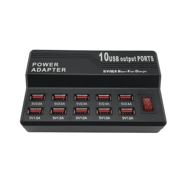 Supports 10 Mobile Phones And Fast Charge At The Same Time USB Multi-port Charger Smart Charging Set