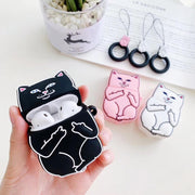 Cartoon Cat AirPods Case - Bargin Bazaar