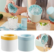 Silicone Cylinder Portable Ice Maker Bucket - Bargin Bazaar