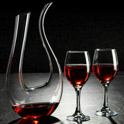 Crystal U-shaped 1500ml Wine Decanter - Bargin Bazaar