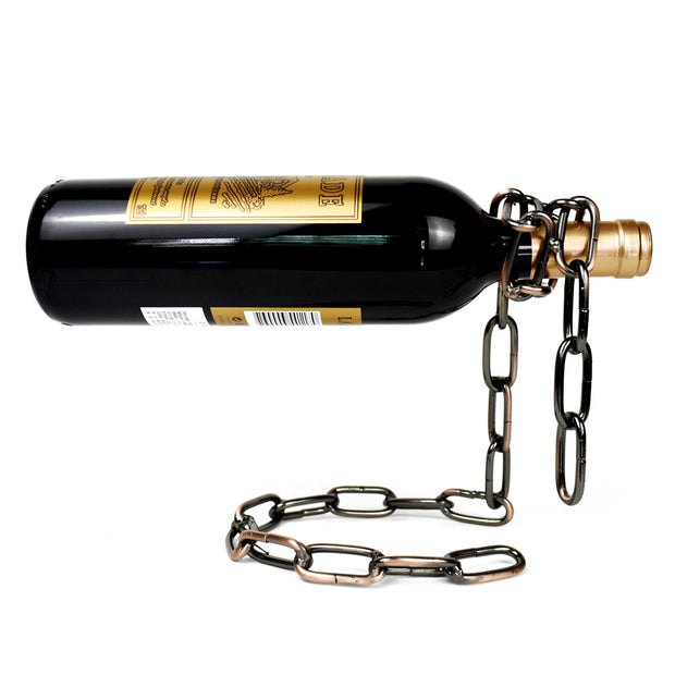 Magic Iron Chain Wine Bottle Holder - Bargin Bazaar