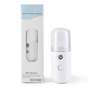 Nano Mist Facial Sprayer Beauty Instrument USB Face Steamer Moisturizing Beauty - Bargin Bazaar